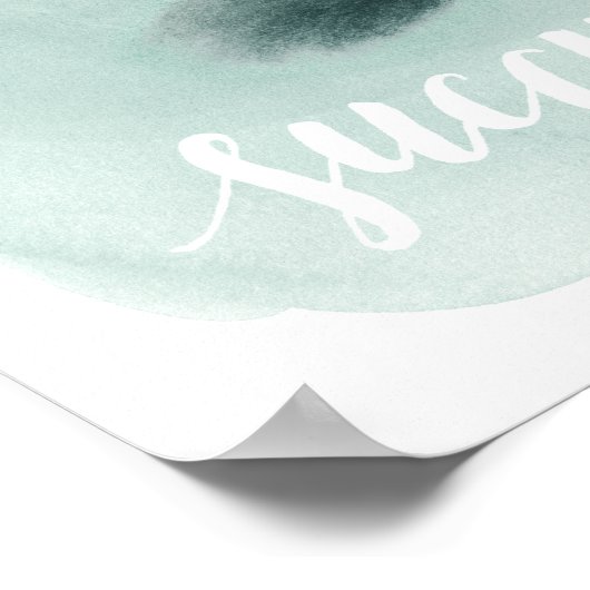 Leben ist Sukkulent I Poster (Ecke)