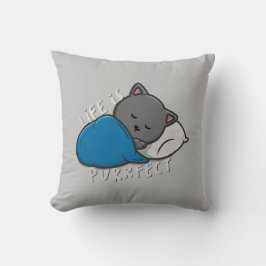 Leben ist Zweck - Schlafkatze Kissen