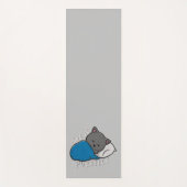 Leben ist Zweck - Schlafkatze Yogamatte (Vorderseite)