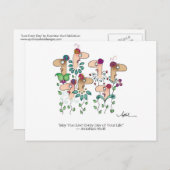 LEBEN JEDEN TAG Postkarte bis April McCallum (Vorne/Hinten)