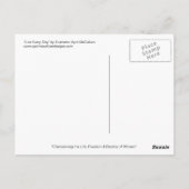 LEBEN JEDEN TAG Postkarte bis April McCallum (Rückseite)