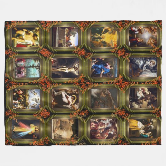 Leben Jesu Christi Fleecedecke (Vorderseite (Horizontal))