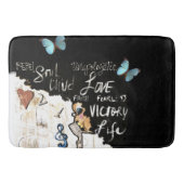 Leben-Karo-Bad-Matte Badematte (Vorderseite)