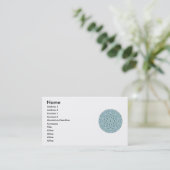 Leben-Kraft-Mandela-Visitenkarten Visitenkarte (Stehend Vorderseite)