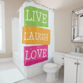 Leben Lachen-Liebe 2 Duschvorhang (Beispiel)
