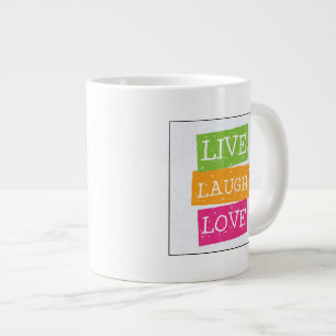 Leben Lachen-Liebe 2 Jumbo-Tasse