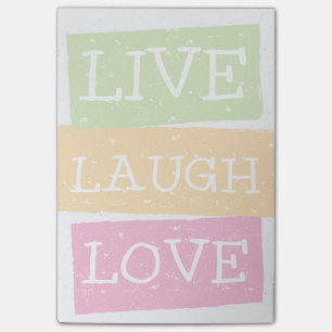 Leben Lachen-Liebe 2 Post-it Klebezettel