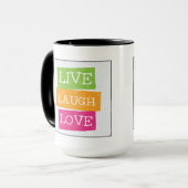 Leben Lachen-Liebe 2 Tasse (Vorderseite Links)