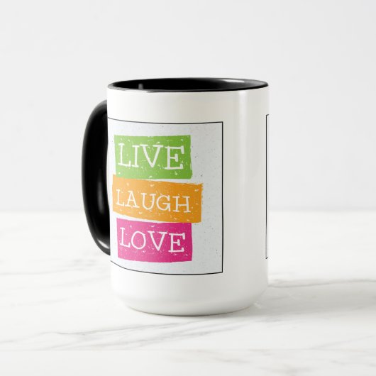 Leben Lachen-Liebe 2 Tasse (Vorderseite Links)