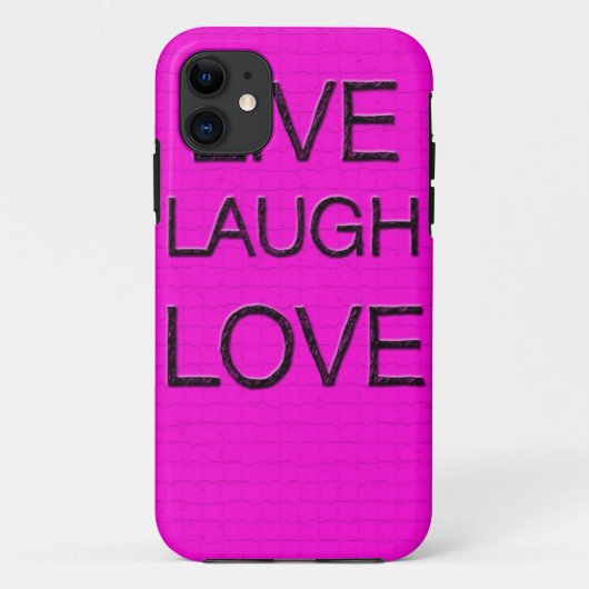 Leben Lachen-Liebe 3D iPhone Fall Case-Mate iPhone Hülle (Rückseite)
