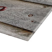 Leben Lachen-Liebe auf der Seite einer Scheune Schneidebrett (Ecke)