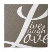 LEBEN LACHEN-LIEBE FLIESE (Vorderseite)