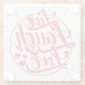 Leben Lachen-Liebe Glasuntersetzer (Rückseite)