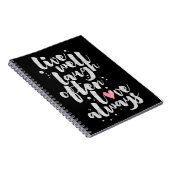 Leben Lachen-Liebe - Inspirational Zeitschrift Notizblock (Rechte Seite)