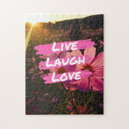 Leben Lachen-Liebe-Laubsäge Puzzle