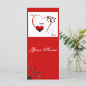 Leben, lachen, Liebe Lesezeichen (Stehend Vorderseite)