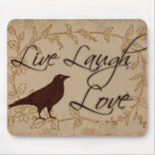 Leben Lachen-Liebe Mousepad (Vorne)