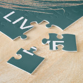 Leben, Lachen, Liebe Pfauenfederhalter Puzzle (Seite)