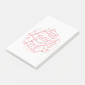 Leben Lachen-Liebe Post-it Klebezettel (angewinkelt)