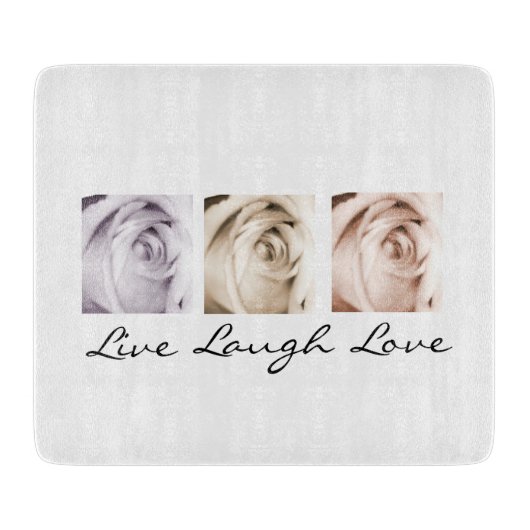 Leben, Lachen, Liebe Schneidebrett (Vorderseite)