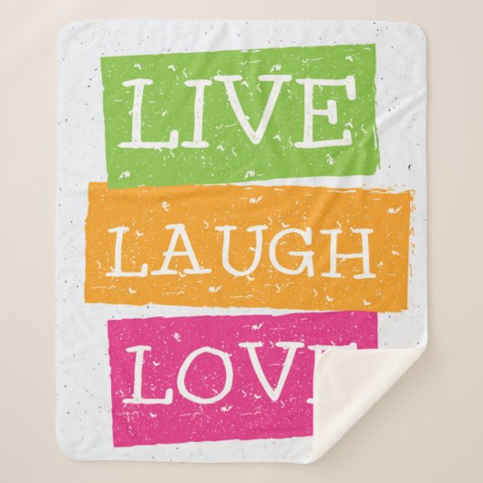 Leben Lachen-Liebe Sherpadecke (Vorderseite)