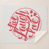 Leben Lachen-Liebe Sherpadecke (Vorderseite (Horizontal))