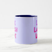 LEBEN LACHEN-LIEBE T-Shirts, Geschenke Zweifarbige Tasse (Mittel)
