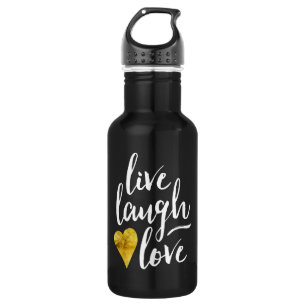 Leben Lachen-Liebe-Wasser-Flasche Trinkflasche
