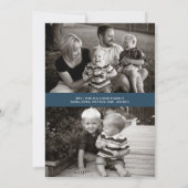 Leben, lachen, Liebe, wiederholen. Weihnachtskarte Feiertagskarte (Rückseite)