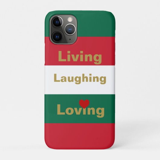 Leben, lachen, lieben Case-Mate iPhone hülle (Rückseite)