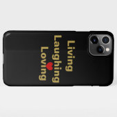 Leben, lachen, lieben iPhone hülle (Rückseite (Horizontal))