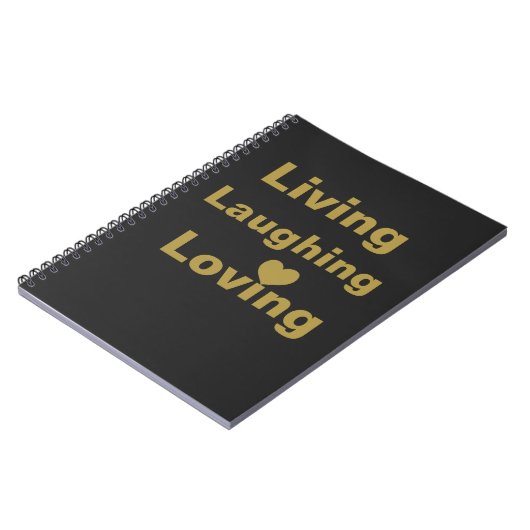 Leben, lachen, lieben notizblock (Linke Seite)