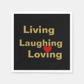 Leben, lachen, lieben serviette (Vorderseite)