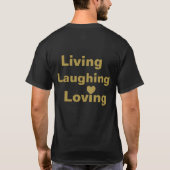 Leben, lachen, lieben T-Shirt (Rückseite)