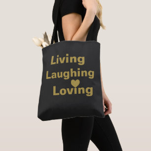 Leben, lachen, lieben tasche