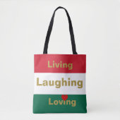 Leben, lachen, lieben tasche (Vorderseite)