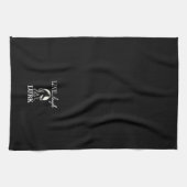 Leben, lachen, Lurk Geschirrtuch (Horizontal)