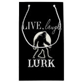 Leben, lachen, Lurk Kleine Geschenktüte (Rückseite)