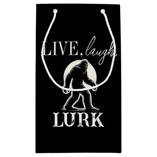 Leben, lachen, Lurk Kleine Geschenktüte (Rückseite)