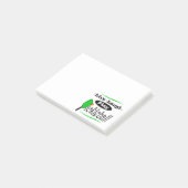 Leben Lachen-Spiel Pickleball Essiggurkenball Post-it Klebezettel (angewinkelt)