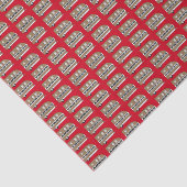 "Leben, lachen, zelten und fischen" Seidenpapier (Ausschnitt)