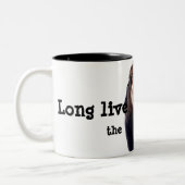 Leben lang der König! Zweifarbige Tasse (Links)