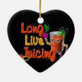 Leben lang Juicing Schablone Valxart.com Keramik Ornament (Hinten)