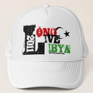 LEBEN LANG LIBYEN UND DIE REVOLUTION 2011 TRUCKERKAPPE