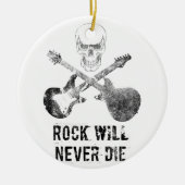 Leben lang Rock'n'Roll Keramikornament (Vorne)