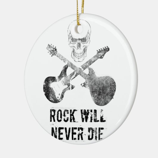 Leben lang Rock'n'Roll Keramikornament (Links)