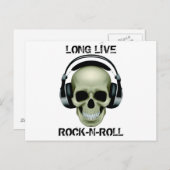 LEBEN LANG ROCK'N'ROLL POSTKARTE (Vorne/Hinten)