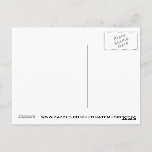 LEBEN LANG ROCK'N'ROLL POSTKARTE (Rückseite)