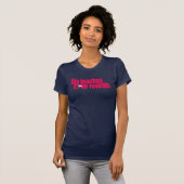 Leben lehrt Liebe enthüllt Damen rosa Text oben T-Shirt (Vorne ganz)