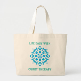 Leben leicht mit Curry-Therapie Curry-Liebhaber Jumbo Stoffbeutel